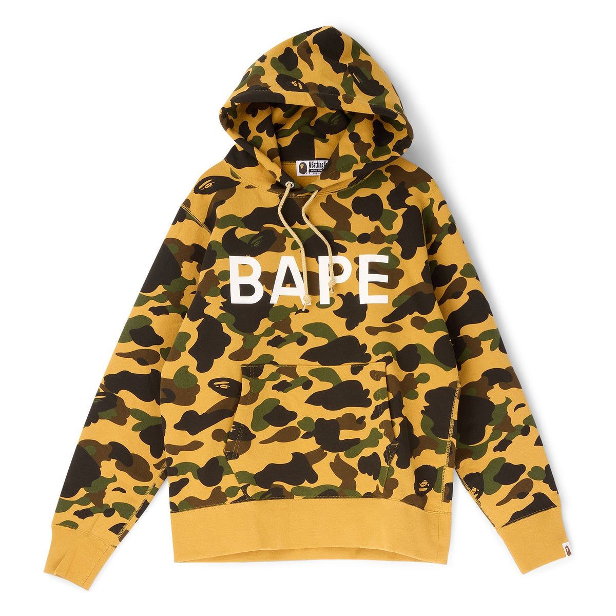 A Bathing Ape 1ST Camo Bape Pullover Hoodie (Yellow) Top
