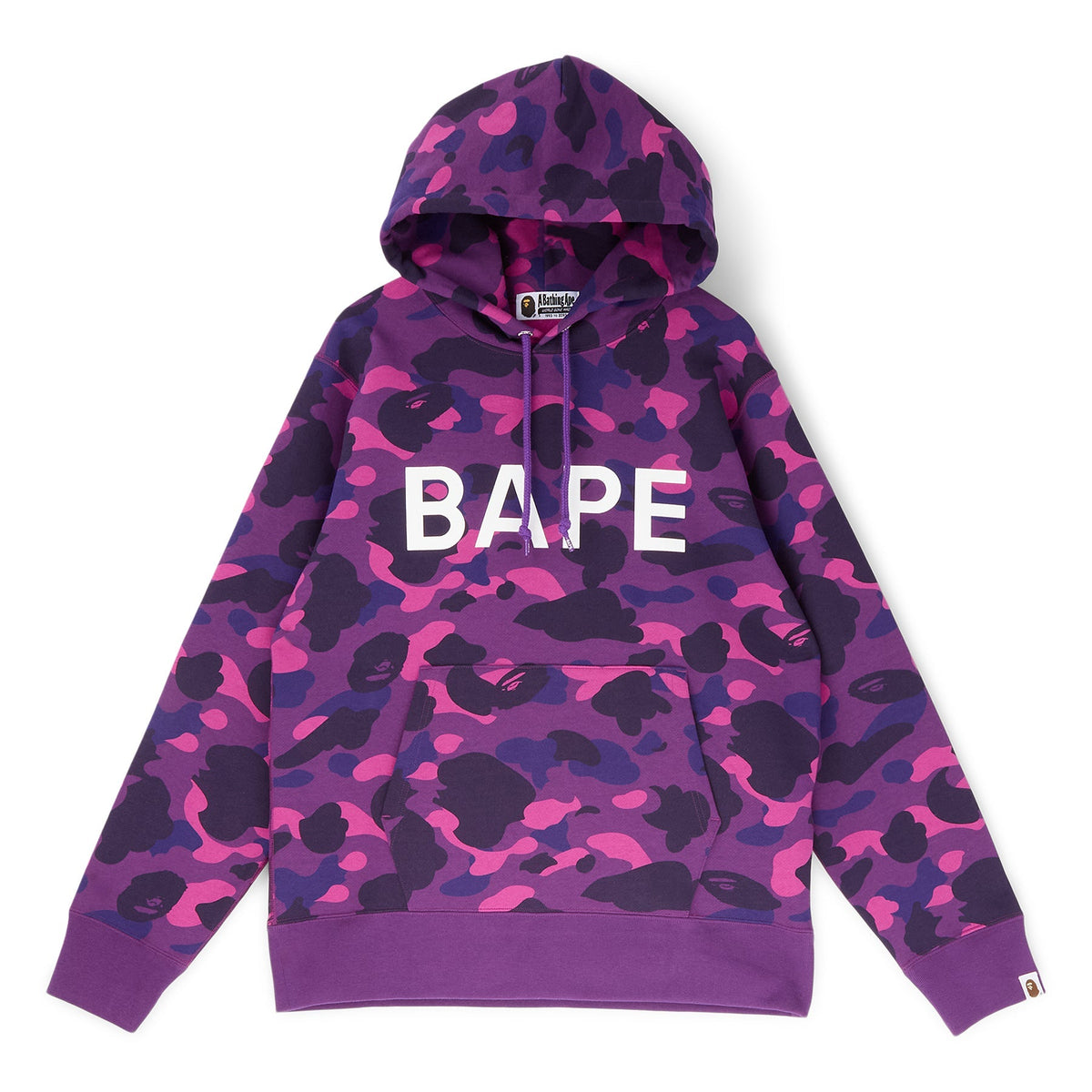 A Bathing Ape Color Camo Bape Pullover Hoodie M (Purple) Top