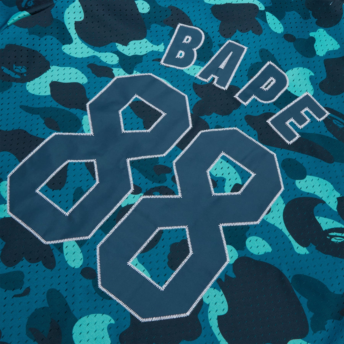 A Bathing Ape Color Camo Warm Up Ss Shirt M (Green) Top