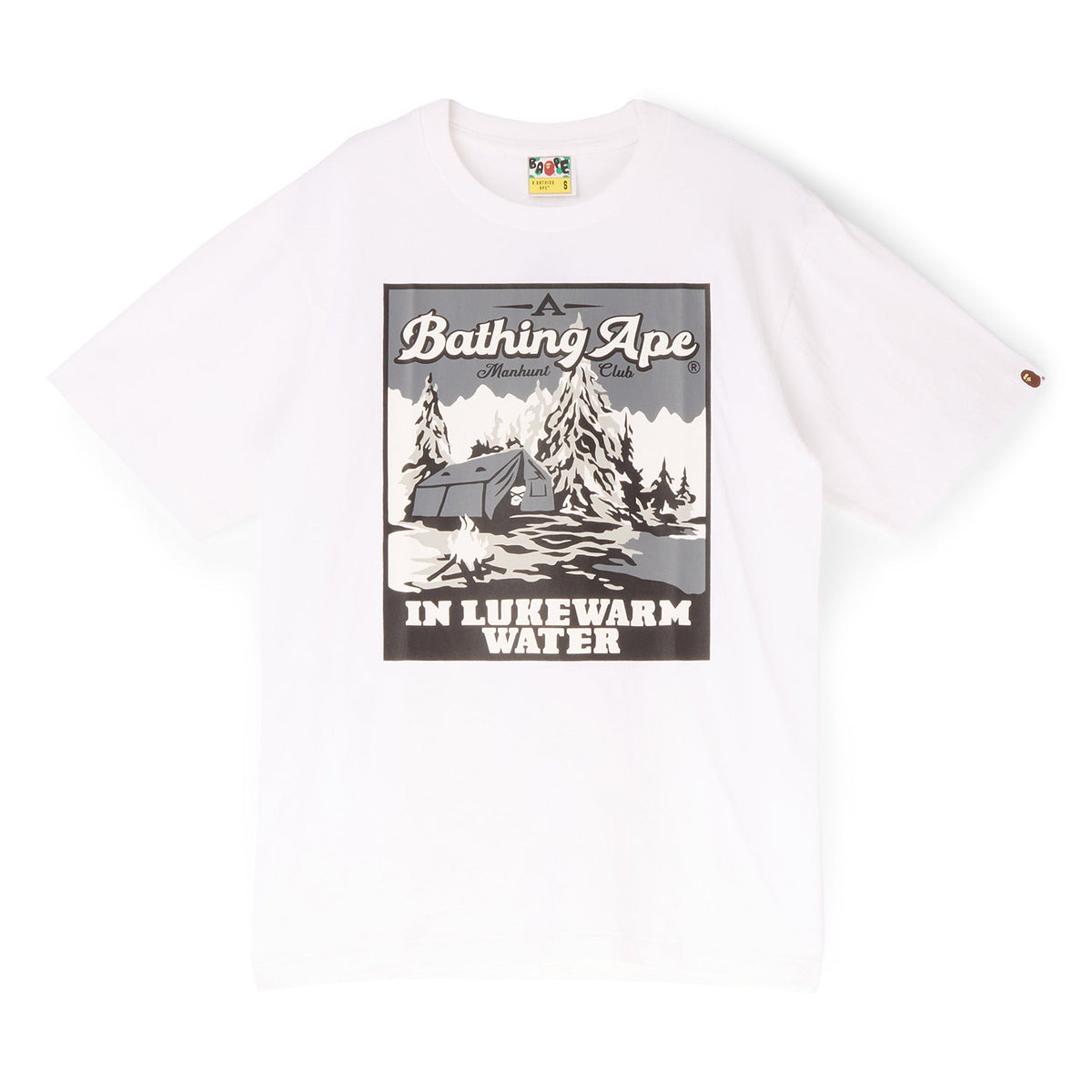 A Bathing Ape Base Camp Tee (White) T-shirt Top