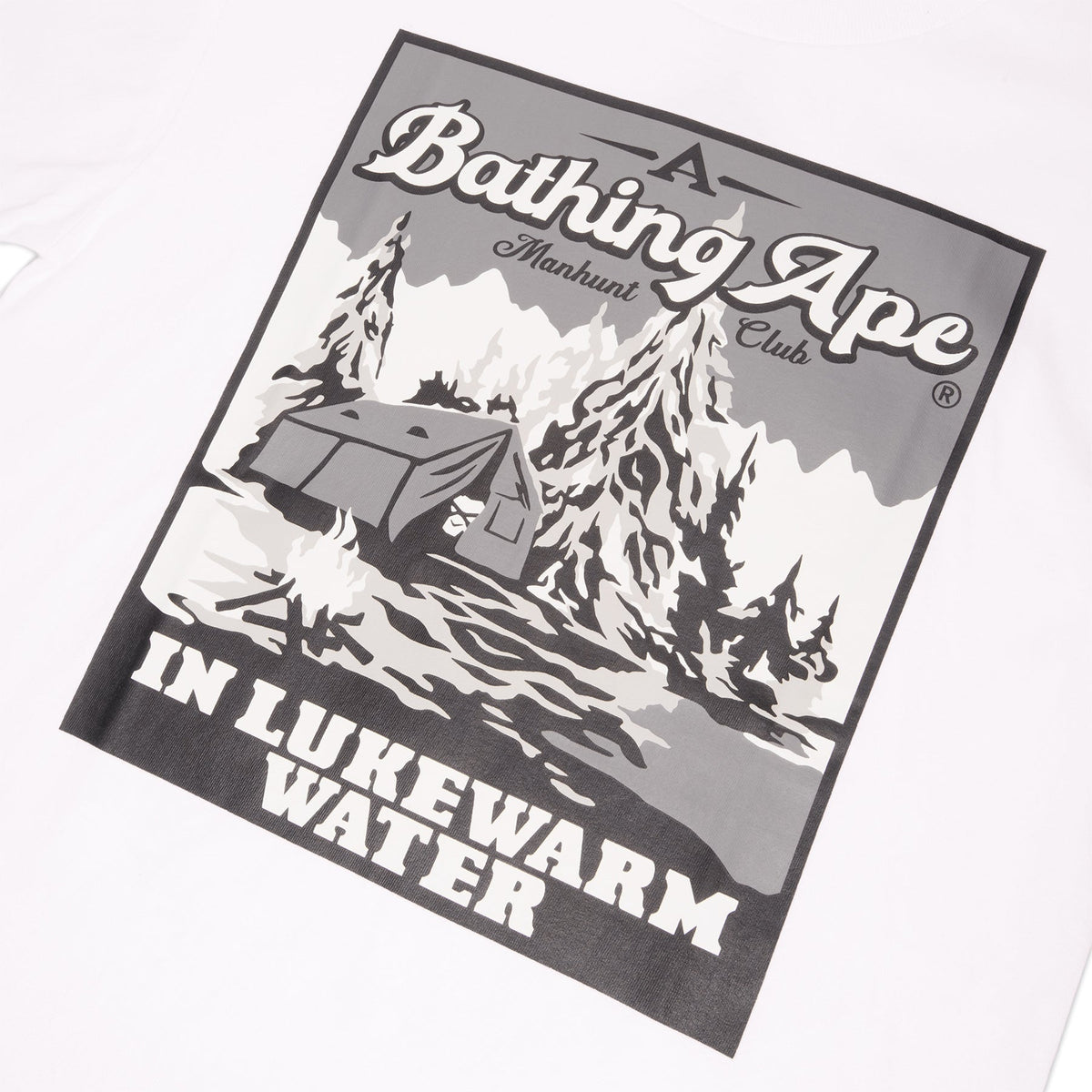 A Bathing Ape Base Camp Tee (White) T-shirt Top