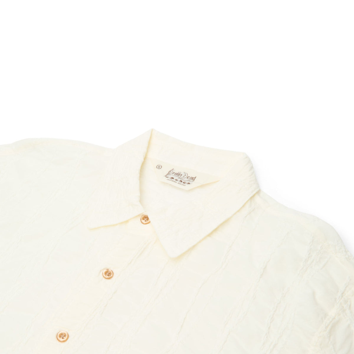 Brain Dead Twisted Piping Shirt (Natural) Top