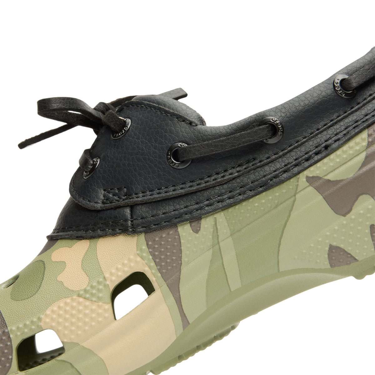 crocs-classic-duck-camo-boat-shoe-black-cargo  Footwear