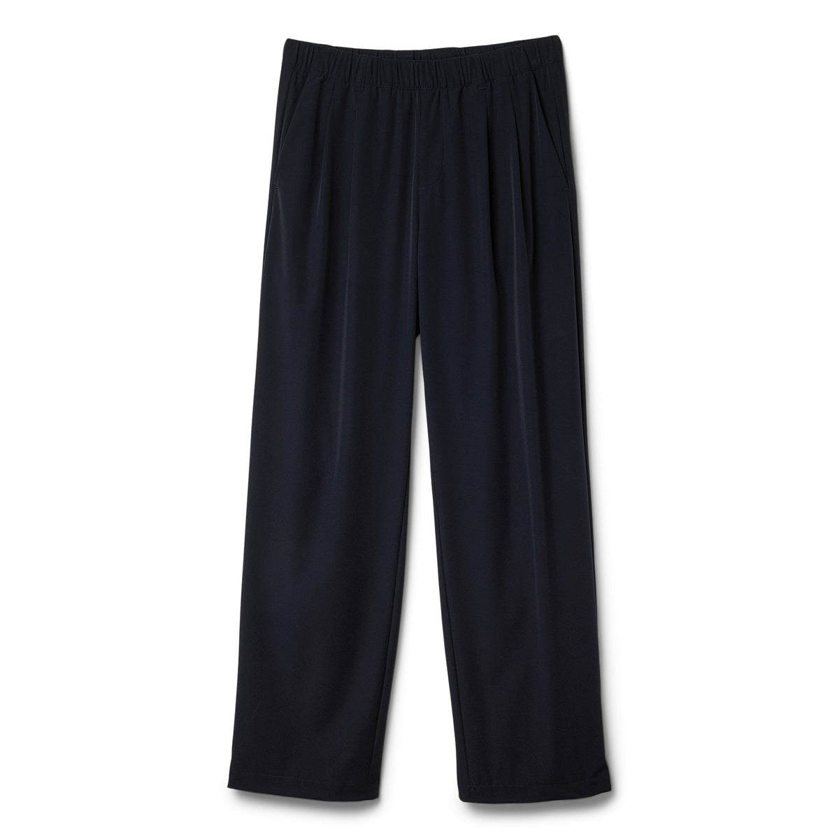Dime Pleated Nylon Pants (Black) Trousers