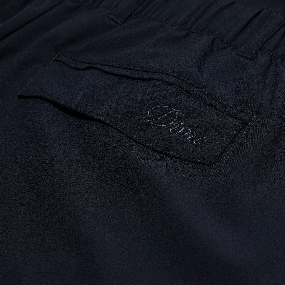 Dime Pleated Nylon Pants (Black) Trousers