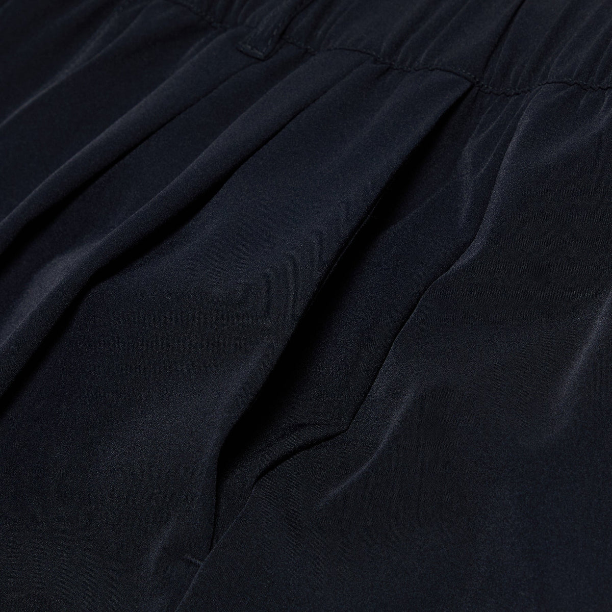 Dime Pleated Nylon Pants (Black) Trousers