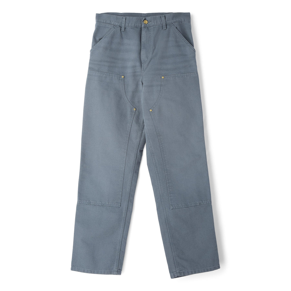 Carhartt WIP Double Knee Pant (Cozy Blue (Stone Canvas)) Trousers