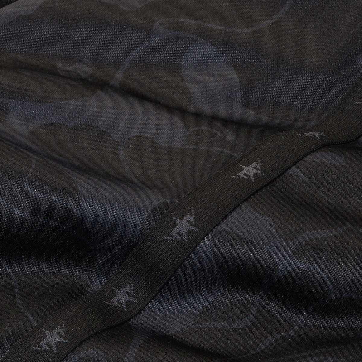 A Bathing Ape Solid Camo Bathing Ape Logo Relaxed Fit Sweat Pants (Black) Trousers