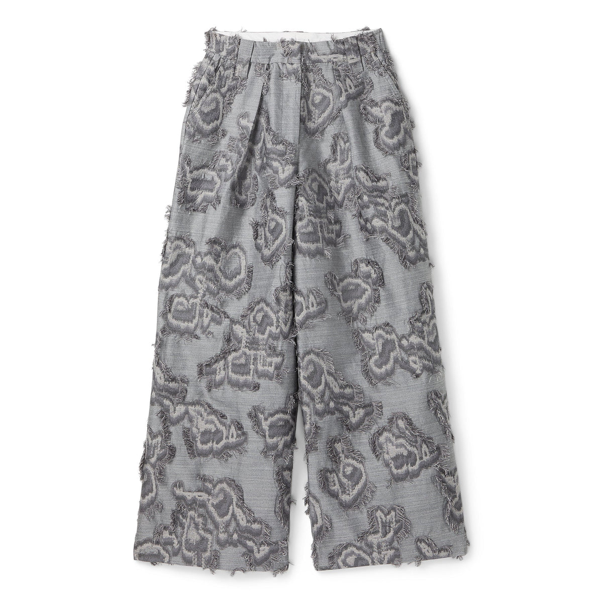 GANNI Fil Coupe Suiting Big Pleat Pants (Mockingbird) Trousers