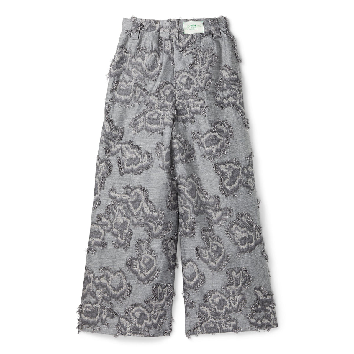 GANNI Fil Coupe Suiting Big Pleat Pants (Mockingbird) Trousers