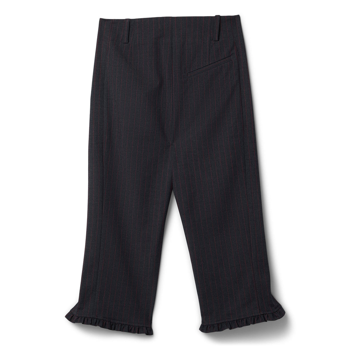 GANNI Stretch Stripe Tailoring Capri Pants (Phantom) Trousers