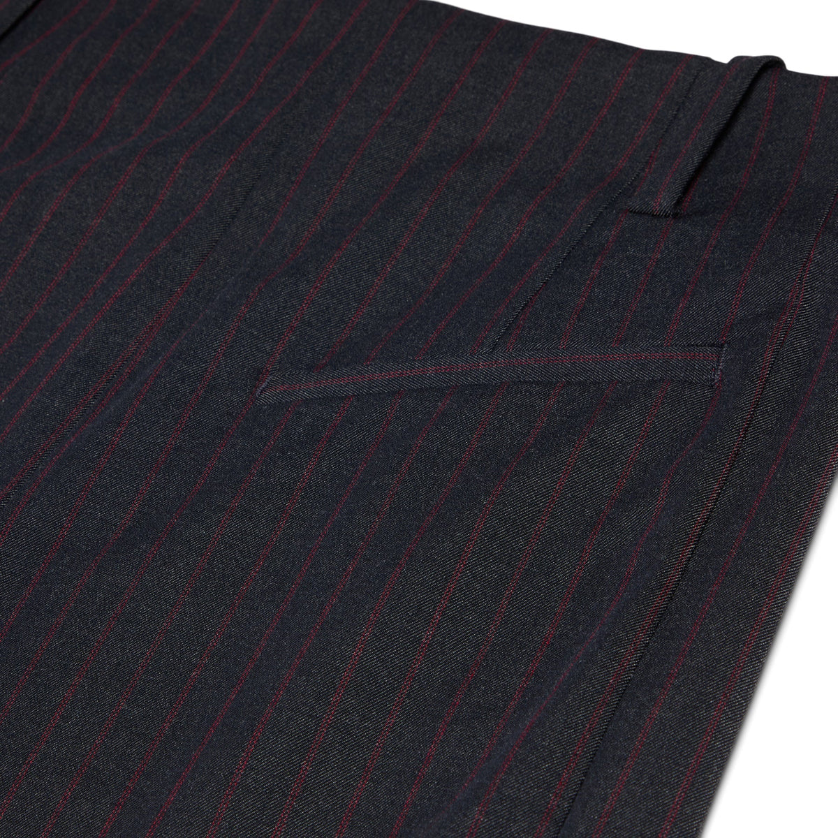 GANNI Stretch Stripe Tailoring Capri Pants (Phantom) Trousers
