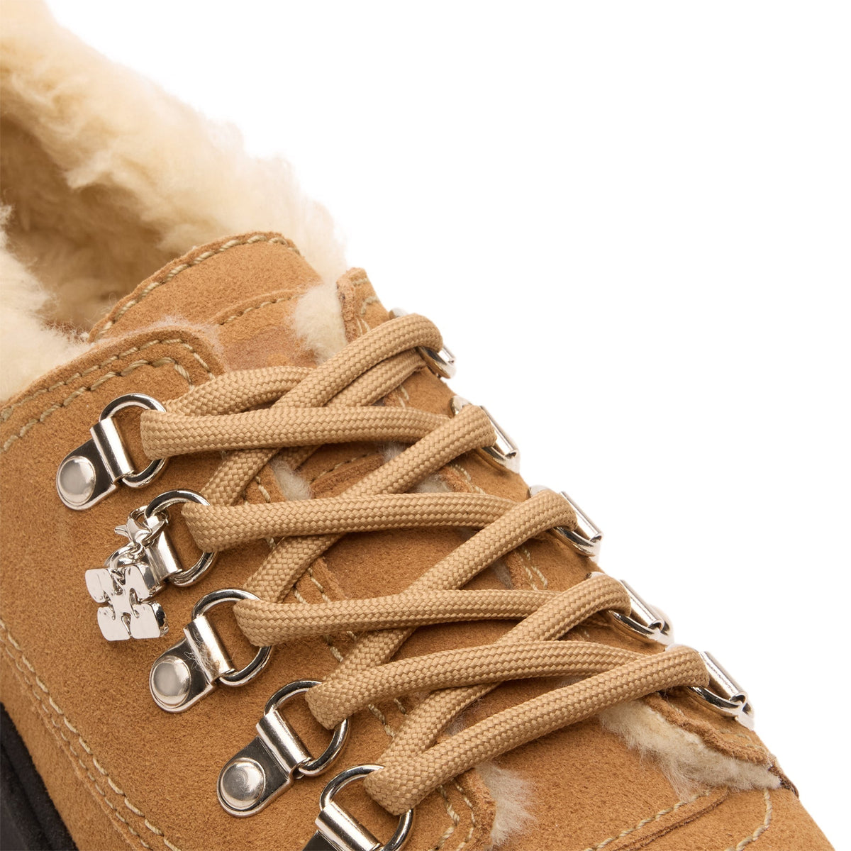 ganni-cleated-derbies-suede-cognac  Footwear