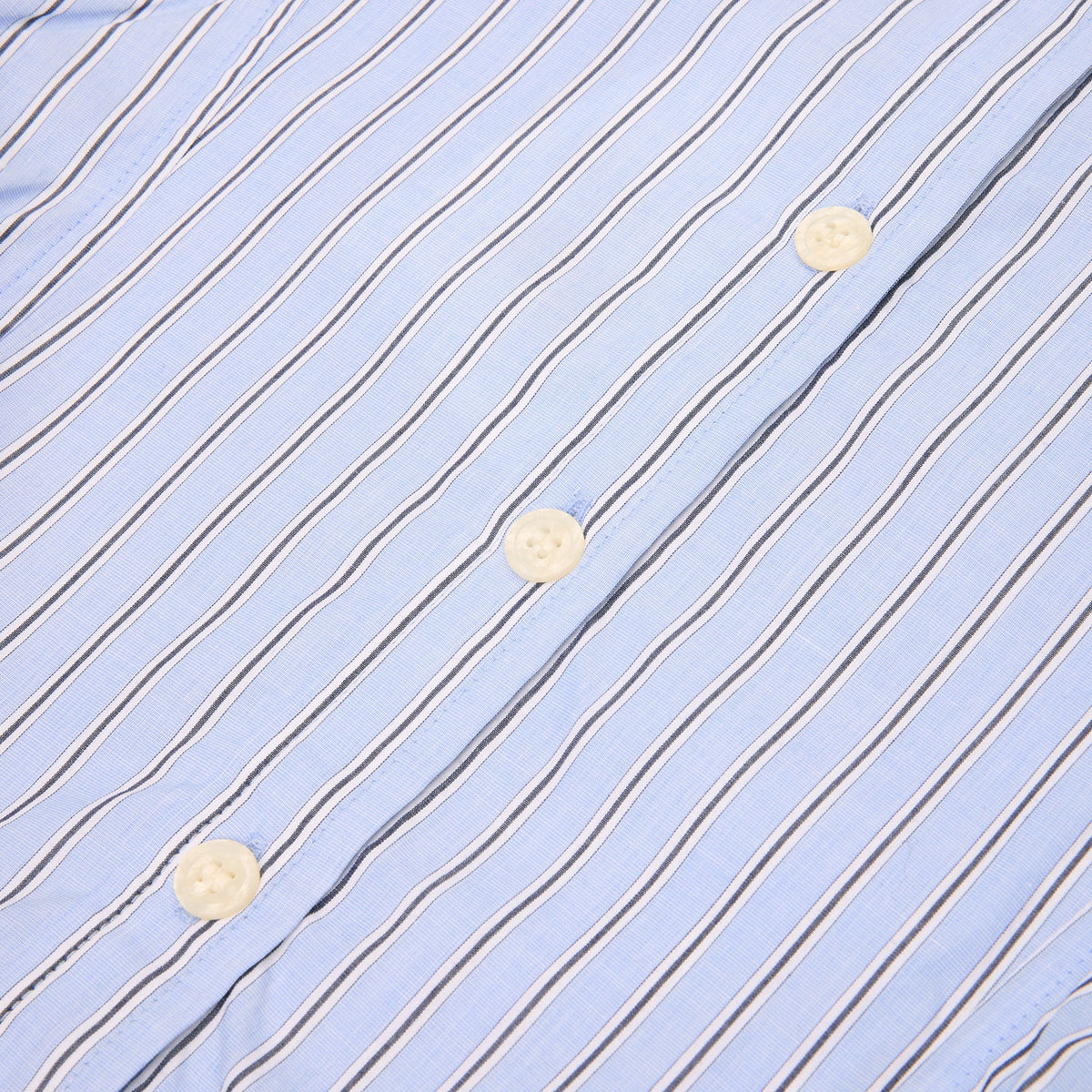 GANNI Stripe Peplum Shirt (Lavender Lustre) Top