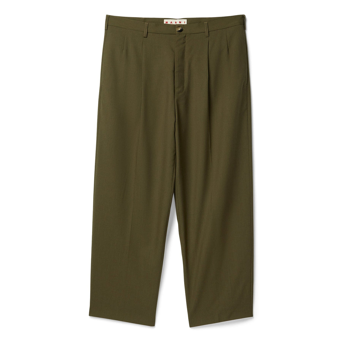 MARNI Wool Trousers (Deep sage) Trousers