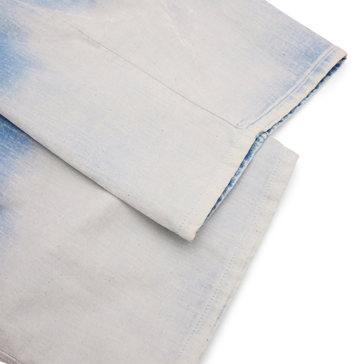 MARNI Flocked Denim Twisted Jeans (Iris Blue) Trousers