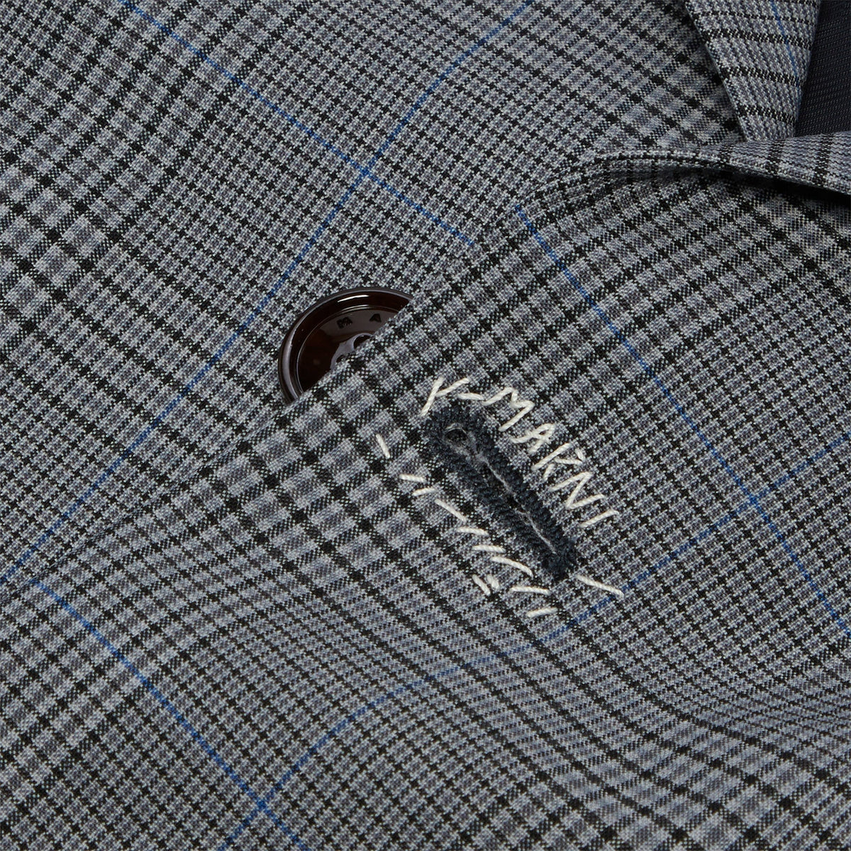 MARNI Prince of Wales Wool Check Cropped Jacket (Truffle) Top