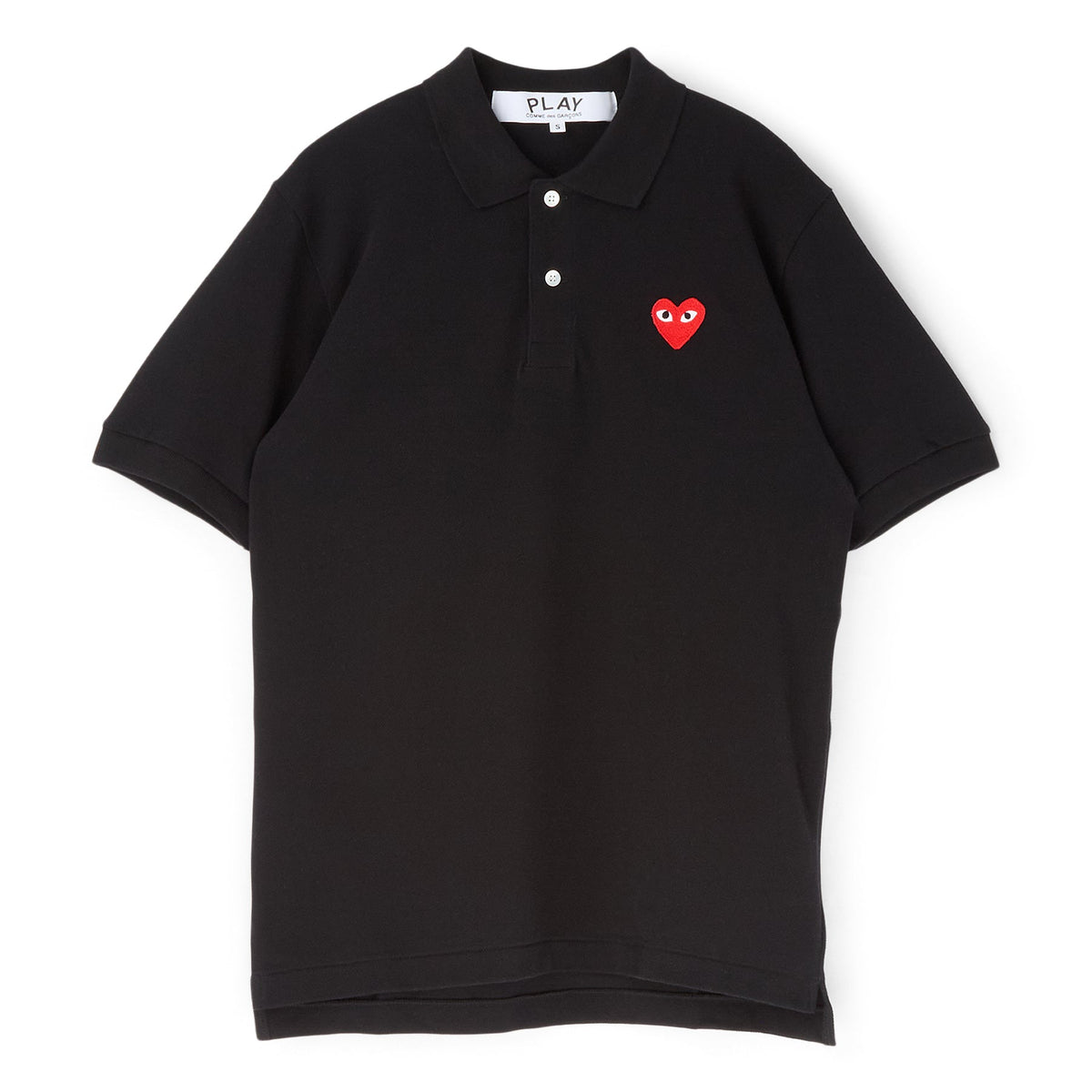 Comme Des Garcons PLAY Red Emblem T-Shirt (BLACK) Top