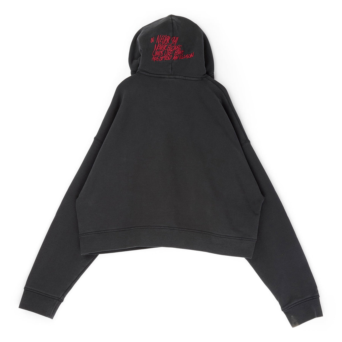 Air Jordan M J IH Crop Hoodie (Black/Ivory ) Top