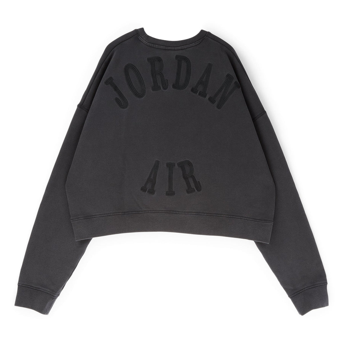 Air Jordan x IH Cropped Fleece Crew-Neck Sweatshirt (Black) Top