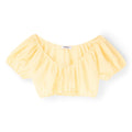 Danielle Guizio Ravello Gingham Top (Yellow)